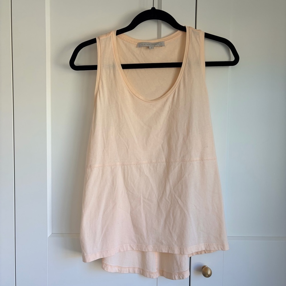 Victoria Beckham Light Peach/Blush Racerback Tank Top | 3